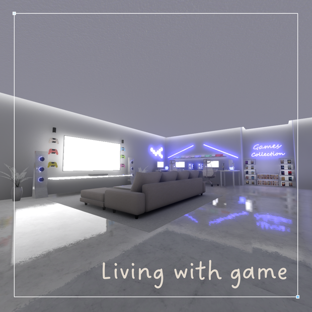 【VRCワールド】二人暮らしのゲーミングルーム～Living with game～