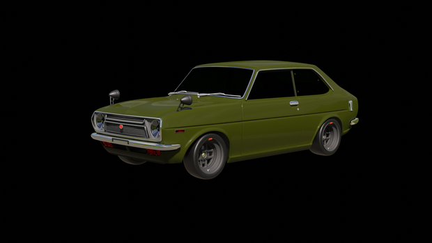 【3D素材】トヨタ スターレットkp31　blender file