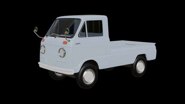 【3D素材】　ハイゼット　キャブオーバ　S35　　 blender file