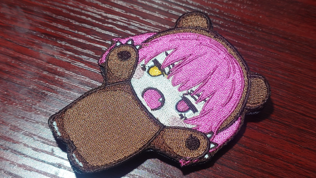 9cm patch HOLOLIVE 3rd houshou Marine Bear 宝鐘マリン 熊