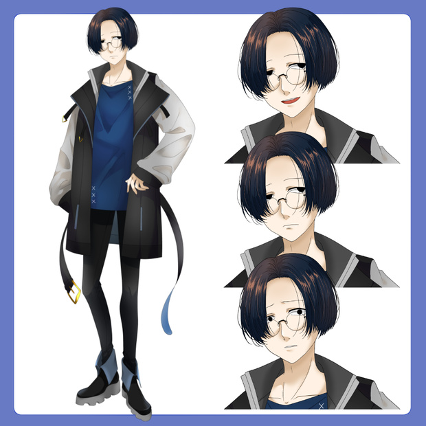立ち絵素材：モード系男子