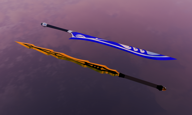 Gold and Silver || One-handed sword / Dual Swords