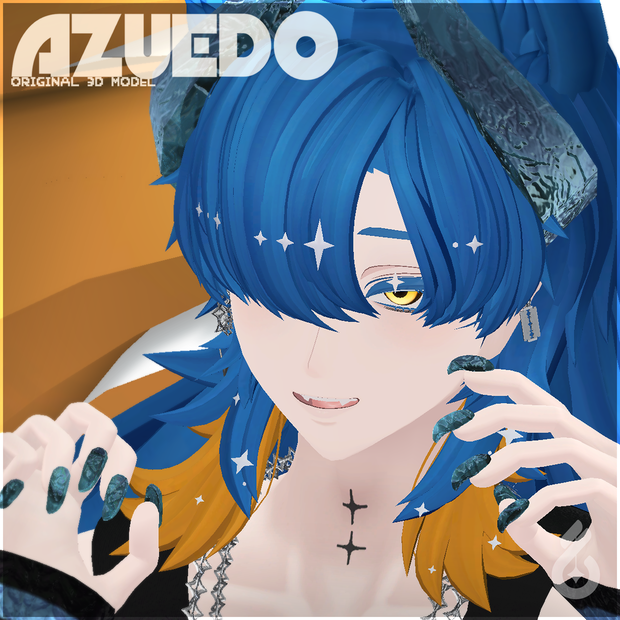 【オリジナル3Dモデル】アズエド-Azuedo-