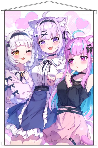 C106 AHO-CROSS 猫又おかゆちゃん タペストリー C106 AHO-CROSS 猫又おかゆ 新刊セット タペストリー 猫又おかゆ