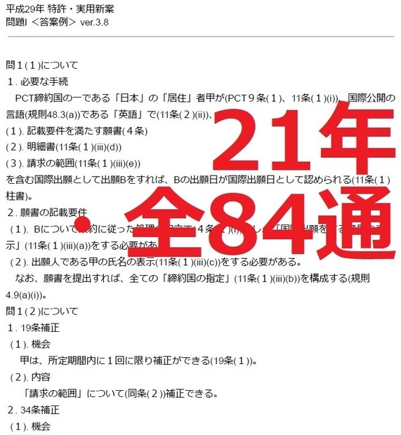 平14～令４【弁理士・論文式】本試験問題の答案例 [特実・意匠・商標] (令５本試験日に施行の改正法対応版)