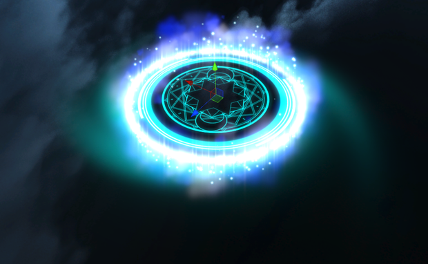 Blizzard particle halo