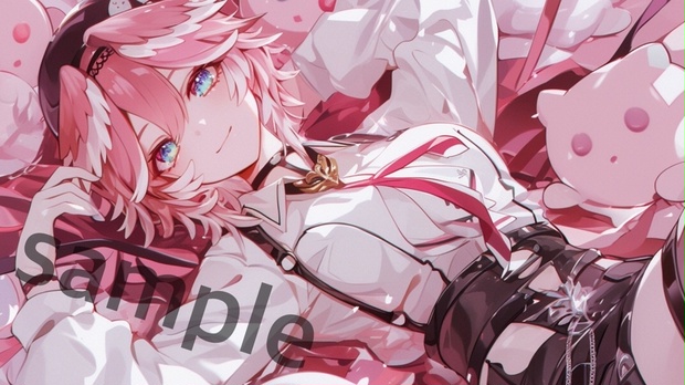 非公式) 鷹嶺ルイ プレイマット - はむはむめん - BOOTH