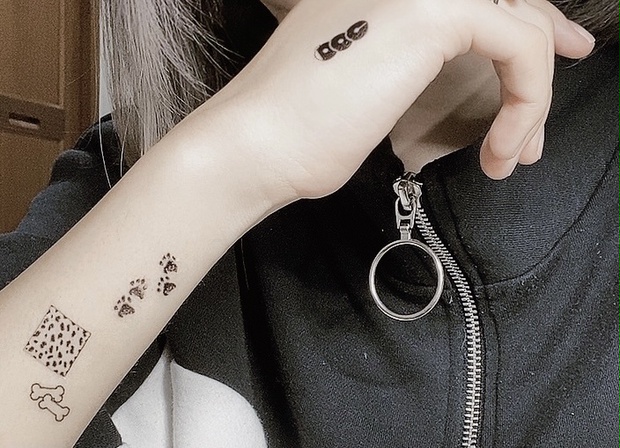 犬モチーフタトゥーシール Shikke Booth