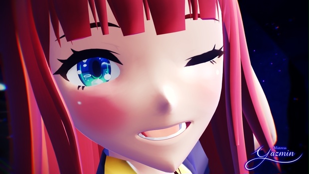 Cute blue shining eyes