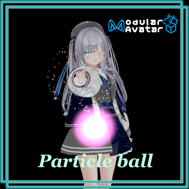 ver2.0追加！パーティクルギミック【VRChat想定】Particle ball 【ModularAvatar対応】