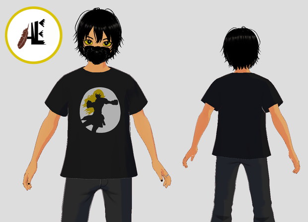 FREE VRoid RWBY Yang shirt & hoodie (3 colors)