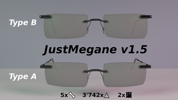 justMegane / justメガネ + ガラスシェーダー
