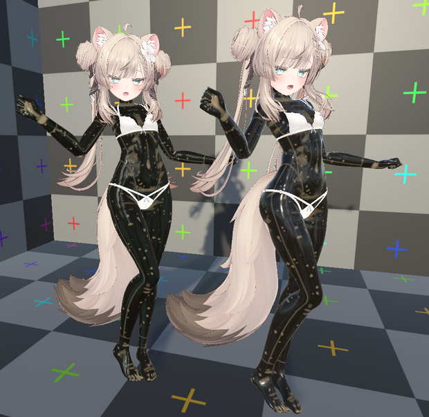 [VRC]Manuka(マヌカ)のラバースーツ[MaterialSet]