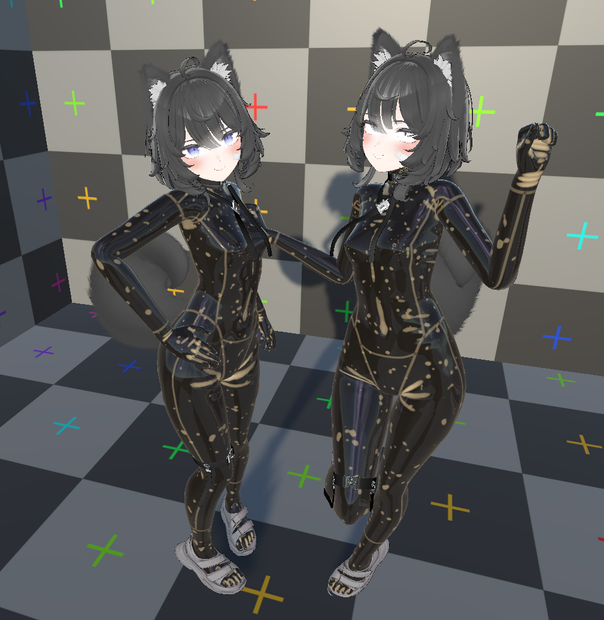  [VRC]Velle(ヴェール)のラバースーツ[MaterialSet]