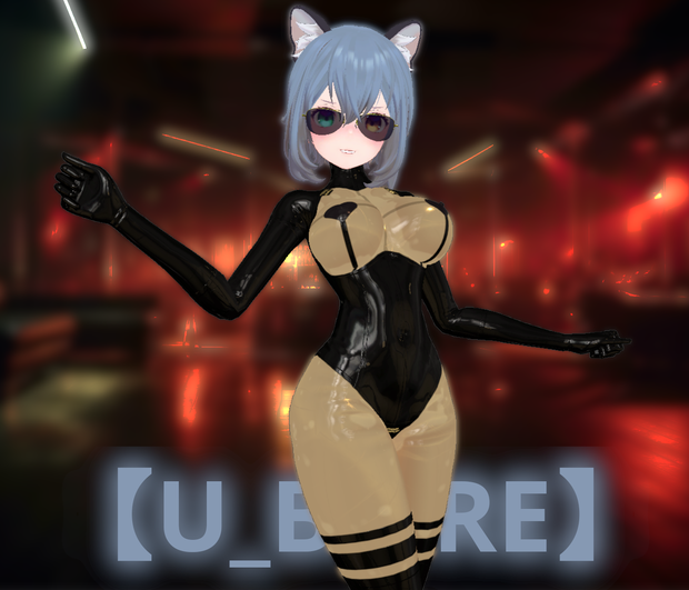 【VRC】QuQu Uのラバーレオタード【テクスチャ/マテリアル】