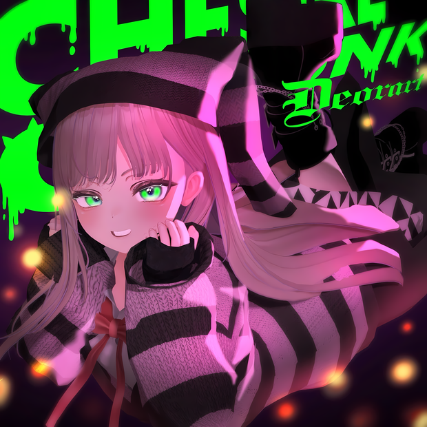 【#Deorart モデル No.3】Cheshire Cat Punk 10アバター対応 #BLUESTELLA
