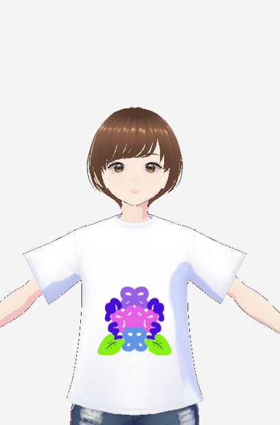 無料　アジサイTシャツ