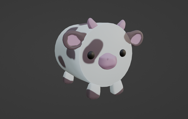 Cow backpack 3D model