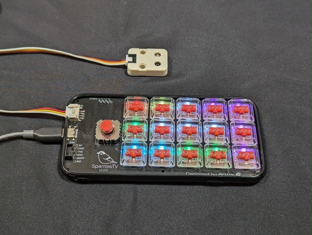 SparrowTV自作キーボードマクロパッドキット(¥4,000-)[74TH-G032