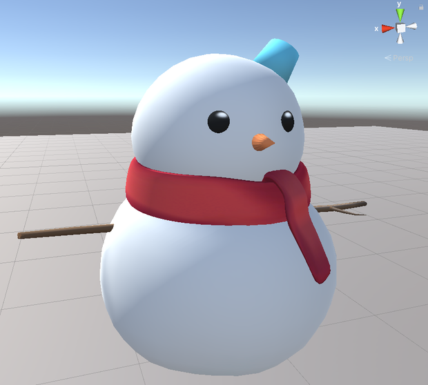 雪だるま[Cluster用アバター]（アイコンカラーでバケツが変わる）