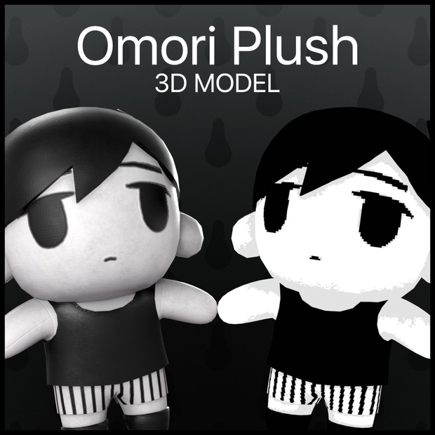 Omori Plush 3D MODEL - longarm - BOOTH