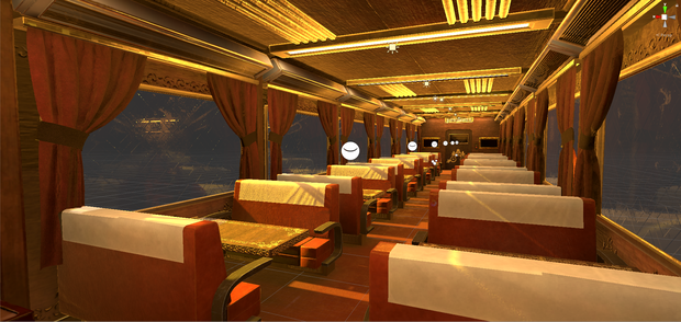  【販売ワールド】Luxury train interior Assets