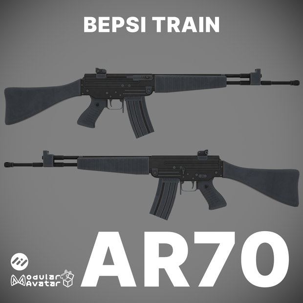 【Modular Avatar対応・VRChat想定】AR70小銃 【Modular Avatar Compatible / For VRChat】AR70 Rifle