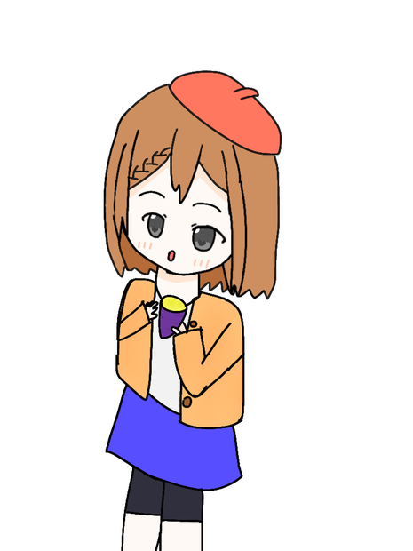 女の子と焼き芋