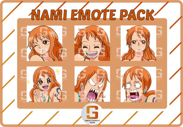 6 Nami One Piece Emotes
