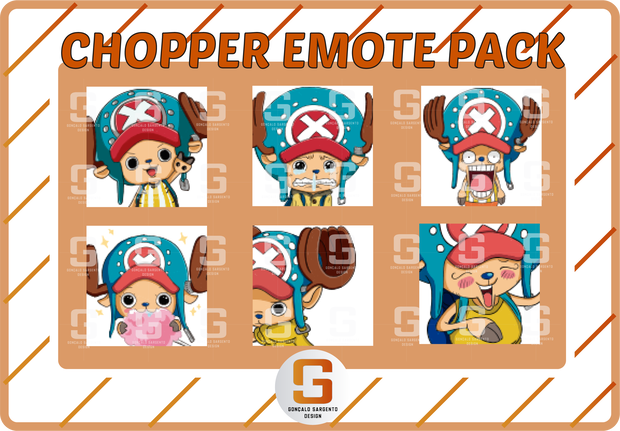 6 Chopper (One Piece) Emotes Pack