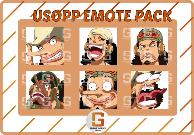 6 Usopp (One Piece) Emotes 