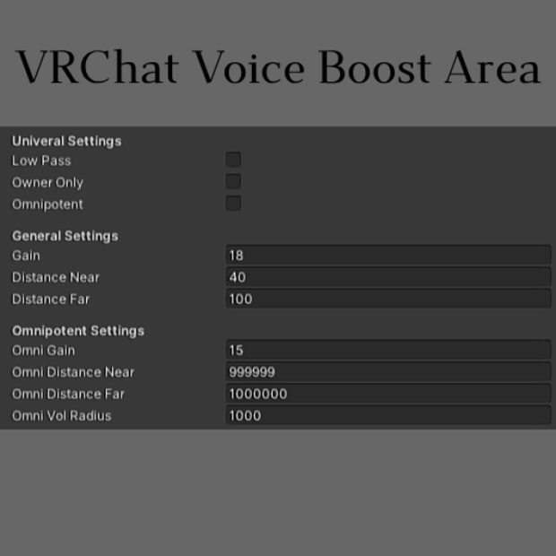 Voice Boost Area