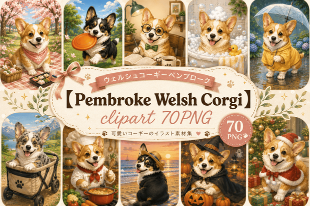 【Pembrokewelshcorgi】コーギー×キャラクター