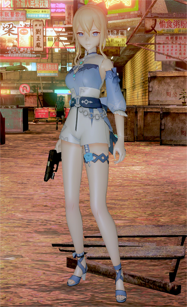 resident evil 6 Jean  swimwear