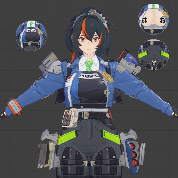 Zhu Yuan ZZZモデル配布 ver1.01