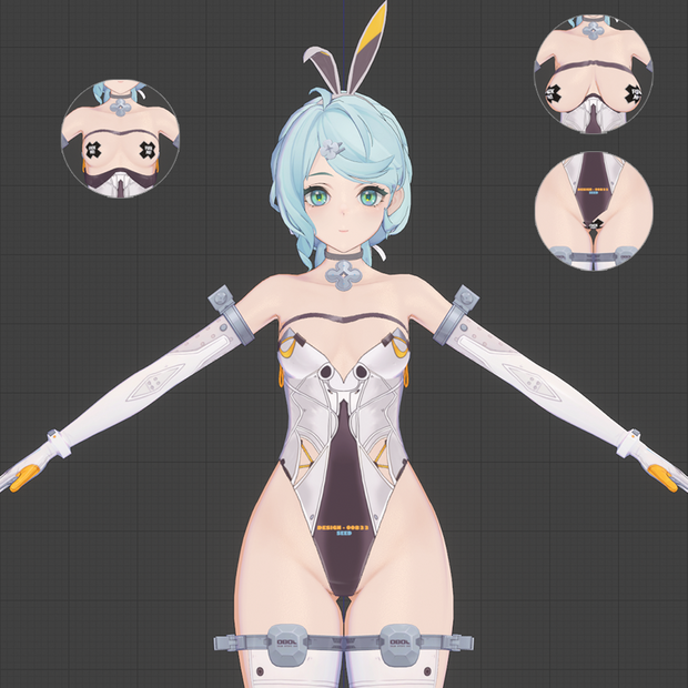 Seed Bunny ZZZモデル配布