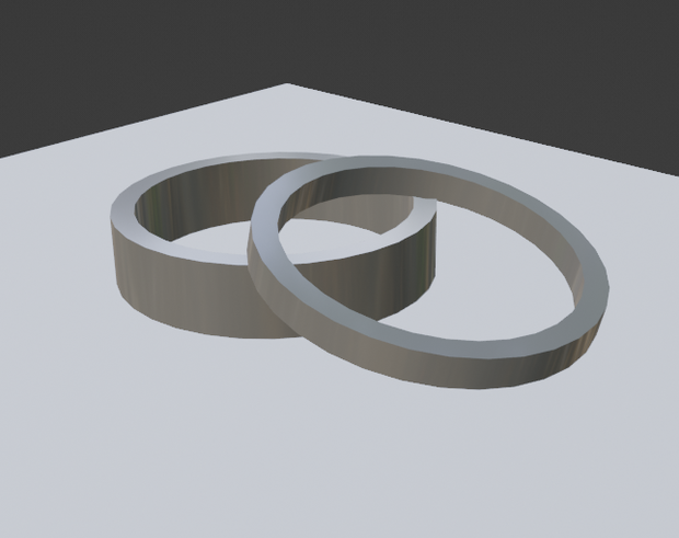 シンプルな指輪  腕輪 (ring)