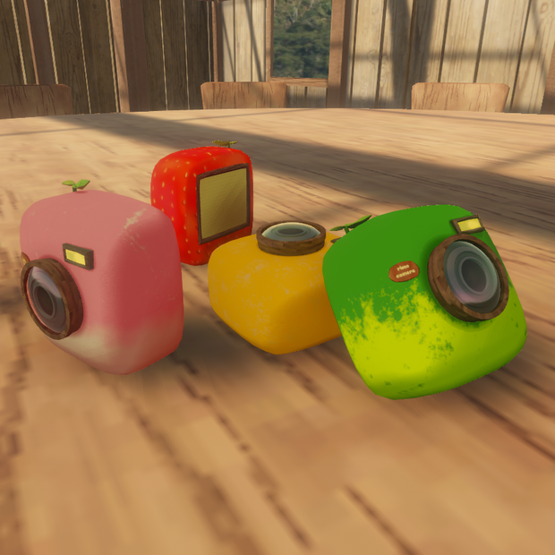 【3Dモデル】フルーツカメラセット ver1.0