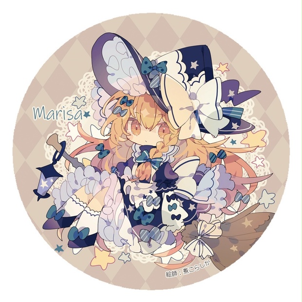東方Project 霧雨魔理沙J 缶バッジ(すなめりドリル) - ドリルきっず