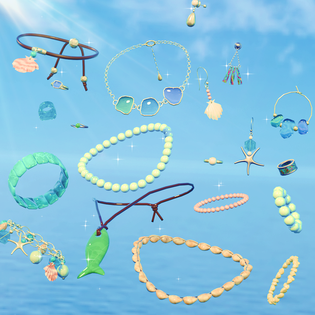 海モチーフアクセサリー　OceanJewelry　【無料配布あり】
