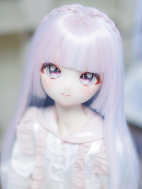 DDH-28 カスタムヘッド+アイ セミホワイト肌 ドルフィードリーム - Pigg Doll - BOOTH