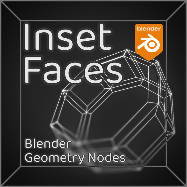 面の差し込み Inset Faces [Blender Geometry Nodes]