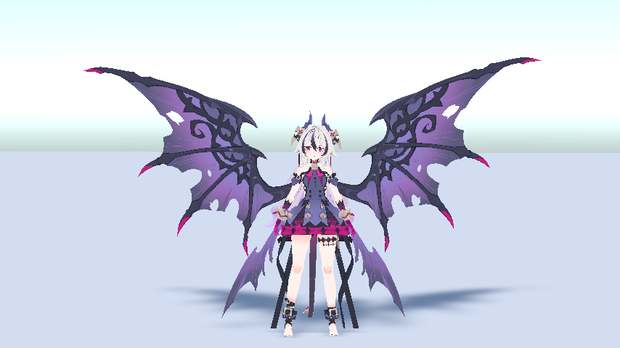 3D anime model Dragon Girl Halloween [ FBX ] 