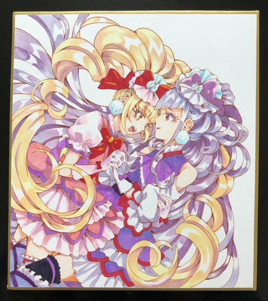 ミニ色紙 キュアマシェリ＆キュアアムール - smoothies - BOOTH