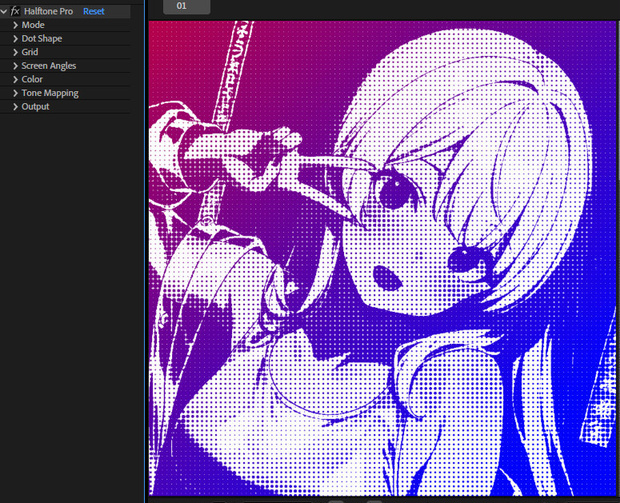 【After Effects プラグイン FX】 Halftone Pro