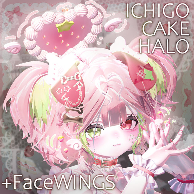🍓ICHIGO CAKE HALO + Face Wing🍓