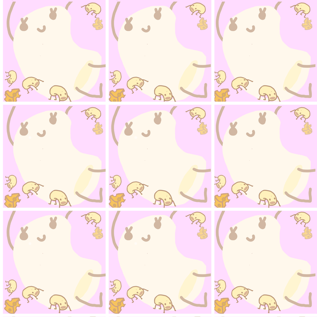 バク転マカロニ　メッセージカード②デジタルペーパー