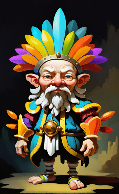 Colorful Gnome King