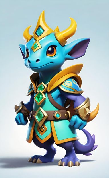 Blue Drakon Warrior
