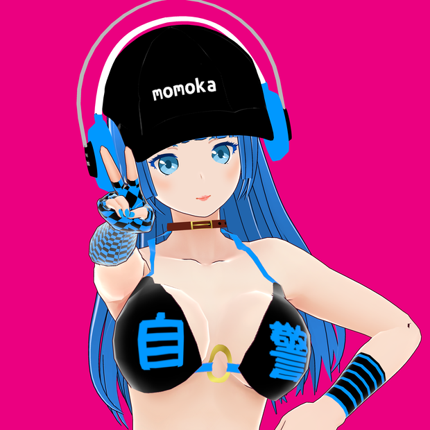 桃香 V2【Updated(2022/11/29)・オリジナル3Dモデル(VRM)+VRoid Studio用衣装テクスチャファイル付】